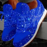 Women Muffin  Rhinestone New Crystal  Platform Sneakers - thumbnail