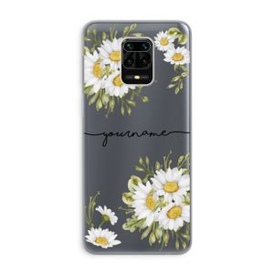 Daisies: Xiaomi Redmi Note 9 Pro Transparant Hoesje