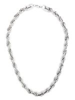 DARKAI 90's rope-chain metal necklace - Argent - thumbnail