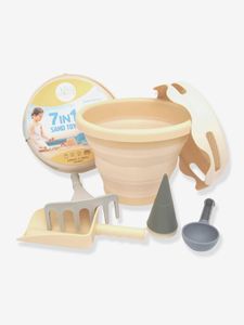 Set van 7 strandspellen COMPACTOYS geel
