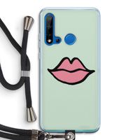 Kusje: Huawei P20 Lite (2019) Transparant Hoesje met koord