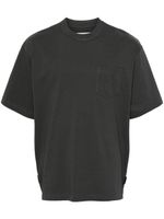 sacai t-shirt à détails zippés - Gris