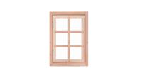 Douglas 6-ruits uitzetraam 89,8x70,3cm