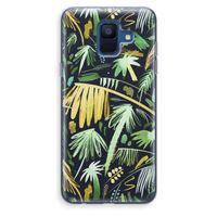 Tropical Palms Dark: Samsung Galaxy A6 (2018) Transparant Hoesje