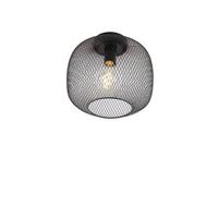 QAZQA Moderne zwarte plafondlamp - Bliss Mesh