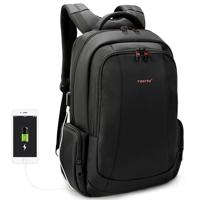 Anti-diefstal nylon laptop rugzakken school Fashion reizen mannelijke casual schooltas 15 6 inch (zwart met USB-poort)
