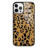 iPhone 12 Pro glazen hardcase - Jungle wildcat