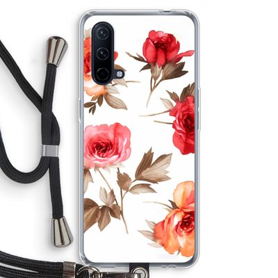 Roosjes: OnePlus Nord CE 5G Transparant Hoesje met koord