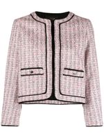 Maje veste en tweed Lucky Four Leaf Clover - Rose