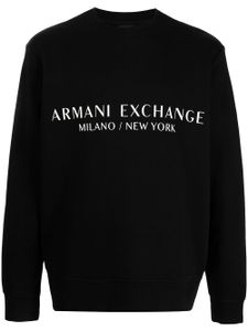 Armani Exchange sweat à logo - Noir