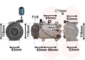 Van Wezel Airco compressor 8300K282