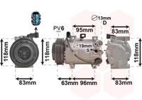 Van Wezel Airco compressor 8300K282 - thumbnail