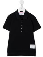 Thom Browne Kids polo à manches courtes - Bleu