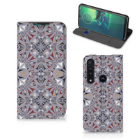 Motorola G8 Plus Standcase Flower Tiles