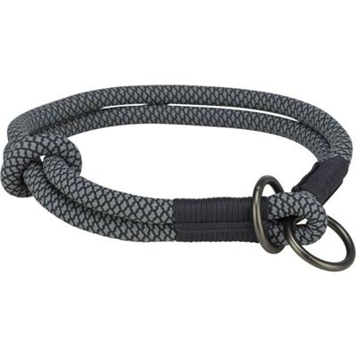 Trainingshalsbanden voor honden Trixie Soft Rope Zwart Grijs L 50 cm