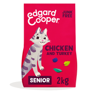 Edgard & Cooper graanvrij kip en kalkoen senior kattenvoer 2kg