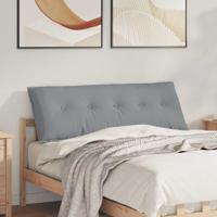 VidaXL Rugkussen lichtgrijs 140 x 19 x 50 cm stof