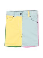 Stella McCartney Kids short colour block à patch cœur - Bleu - thumbnail