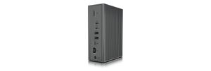 ICY BOX IB-DK2262AC Bedraad USB 3.2 Gen 1 (3.1 Gen 1) Type-C Antraciet