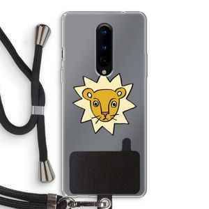 Kleine leeuw: OnePlus 8 Transparant Hoesje met koord