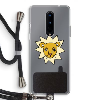 Kleine leeuw: OnePlus 8 Transparant Hoesje met koord