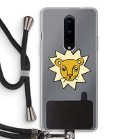 Kleine leeuw: OnePlus 8 Transparant Hoesje met koord