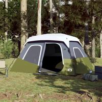 VidaXL Tent met led 6-persoons snelontgrendeling lichtgroen