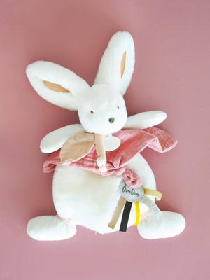 Happy knuffel 25cm - DOUDOU ET COMPAGNIE rozenhout