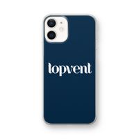 Topvent Navy: iPhone 12 mini Transparant Hoesje Topvent Navy: iPhone 12 mini Transparant Hoesje