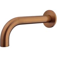 Wiesbaden Baduitloop - Rond - 20cm - 1/2inch - Geborsteld Brons Koper Wiesbaden Baduitloop - Rond - 20cm - 1/2inch - Geborsteld Brons Koper