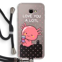 Love You A Lotl: Samsung Galaxy J4 Plus Transparant Hoesje met koord