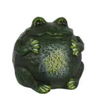 A CAST IRON FIGURINE OF A FROG