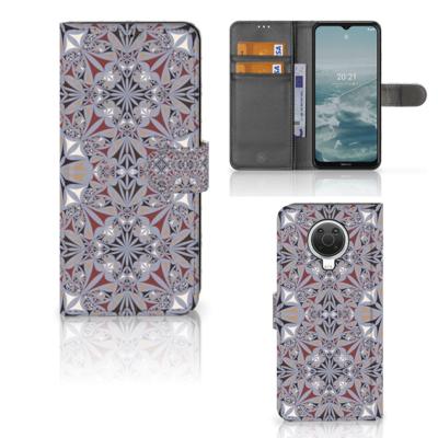 Nokia G10 | G20 | Bookcase | Flower Tiles