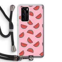 Watermeloen: Huawei P40 Transparant Hoesje met koord