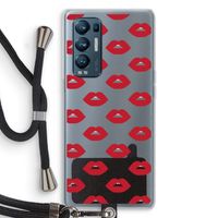 Lips: Oppo Find X3 Neo Transparant Hoesje met koord