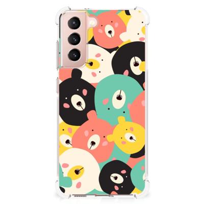 Samsung Galaxy S21 FE Stevig | Bumper Hoesje | Bears