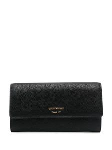 Emporio Armani portefeuille MyEA à imprimé animalier - Noir