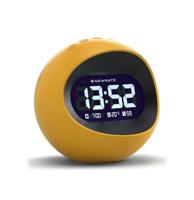 Newgate Centre Of The Earth LCD Alarm Klok - Geel