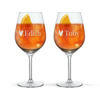 Aperol Spritzglas graveren - 2 stuks