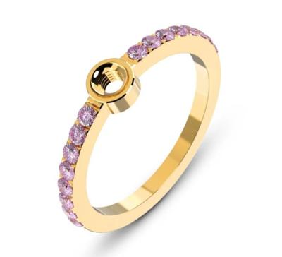 Melano Twisted Ring Tula Roze Goud