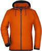 James & Nicholson JN570 Ladies´ Hooded Fleece - Dark-Orange/Carbon - S - thumbnail