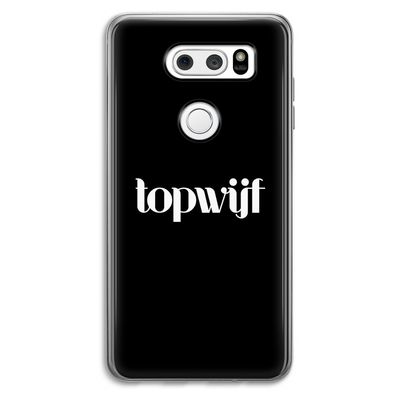Topwijf Zwart: LG V30 Transparant Hoesje