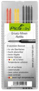 Pica-Marker 4020 potloodstift 2B Grijs, Rood, Geel