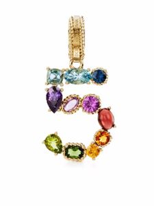 Dolce & Gabbana pendentif Number 5 en or 18ct orné de pierres