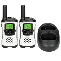 Alecto FR-175 - Set van twee walkie talkies - 7 km bereik, wit/zwart