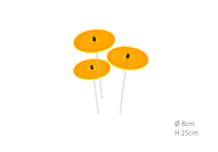 3 stuks! Zonnevangers Geel klein 25x8 cm Cazador Del Sol - Cazador del sol