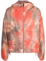 Emporio Armani veste à imprimé tie dye - Orange