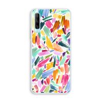Watercolor Brushstrokes: Huawei P Smart Pro Transparant Hoesje