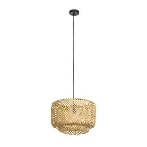 EGLO Hettonle Hanglamp - E27 - Ø 42 cm - Zwart/Hout