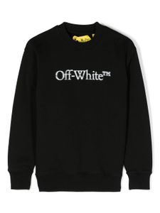 Off-White Kids sweat Big Bookish en coton - Noir